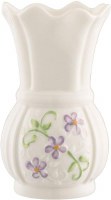 BELLEEK IRISH FLAX MINI 4" VASE