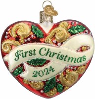OLD WORLD CHRISTMAS 2024 1ST XMAS HEART