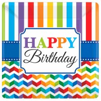 10" PLATES BRIGHT BIRTHDAY 8ct