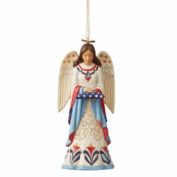 HEARTWOOD CREEK ORN PATRIOTIC ANGEL FLAG