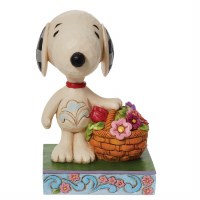 HEARTWOOD CREEK SNOOPY W/TULIP BASKET