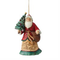 HEARTWOOD CREEK ORN SANTA W/TREE