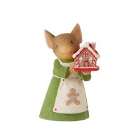 HEART OF XMAS GINGERBREAD HOUSE MOUSE