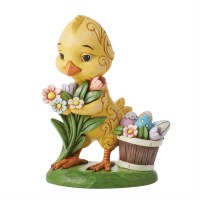 HEARTWOOD CREEK CHICK W/FLOWERS