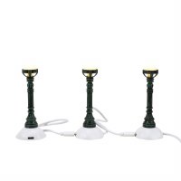 D56 VILLAGE COPPER LAMP POST SET/3
