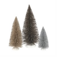 D56 VILLAGE NIGHT ON TOWN TREES SET/3