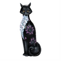 HEARTWOOD CREEK BLACK CAT W/LED EYES