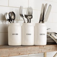 MUD PIE CIRCA CERAMIC UTENSIL HOLDER