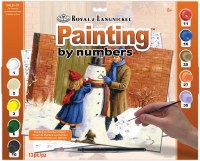 ROYAL PAINT BY NUMBER SET SNOWMAN