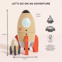LE TOY VAN MAGNETIC SPACE ROCKET