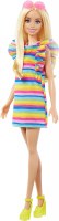 BARBIE DOLL W/BRACES & RAINBOW DRESS