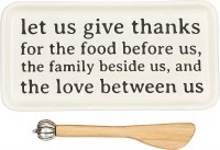 MUDPIE GIVE THANKS BUTTER DISH EXCL