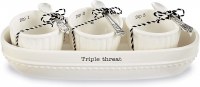 MUDPIE CIRCA DIP & CRACKER BOWL SET
