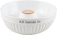 MUD PIE ALL HANDS IN SERVING BOWL