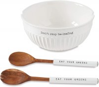 MUD PIE FLUTED SALAD BOWL SET