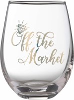 HE ENGAGEMENT WINE GLASS OFF THE MARKET