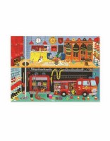 CROCODILE CREEK 24PC PUZZLE FIRE STATION