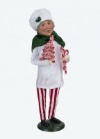 BYERS' CHOICE CANDY CANE MRS CLAUS