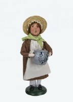 BYERS' CHOICE COLONIAL SHOPPING GIRL