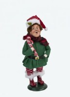 BYERS' CHOICE ELF W/CANDY CANES