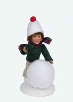 BYERS' CHOICE TODDLER W/SNOWBALL