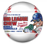 BIG LEAGUE CHEW BASEBALL W/GUMBALLS