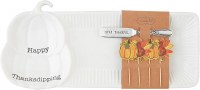 MUD PIE HOSTESS SET PUMPKIN