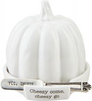 MUD PIE PUMPKIN CHEESE BALL CLOCHE SET