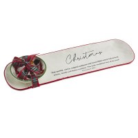 MUDPIE CHRISTMAS TRAY & DIP SET