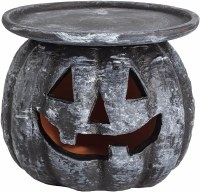 MUD PIE TERRA PUMPKIN PILLAR HOLDER