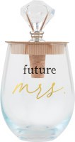 MUD PIE FUTURE ENGAGED WINE GLASS SET