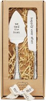 MUD PIE BOXED WEDDING CAKE SERVER SET