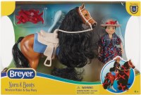 BREYER NORA & BOOTS WESTERN HORSE/RIDER