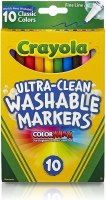 CRAYOLA 10ct WASHABLE FINE MARKERS