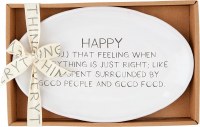 MUD PIE DEFINE HAPPY SENTIMENT TRAY