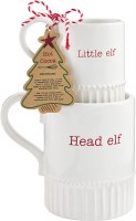 MUD PIE HOLIDAY BIG & LITTLE MUG SET EXC