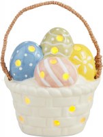 MUD PIE LIGHT UP EASTER BASKET SITTER