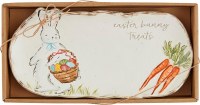 MUD PIE EASTER BUNNY TREATS PLATE