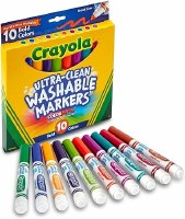 CRAYOLA 10ct BOLD MARKERS BROADLINE