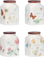 LENOX BUTTERFLY MEADOW 6SET/4 SPICE JARS