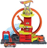 HOT WHEELS CITY FIRE STUNT STATION