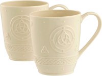 BELLEEK CELTIC MUG SET/2