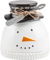 MUD PIE SNOWMAN CLOCHE SET