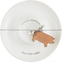 MUD PIE PIGS IN A BLANKET PLATTER SET