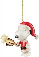 LENOX ORNAMENT SNOOPY RINGING BELL