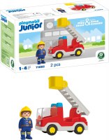 PLAYMOBIL JR LADDER UNIT FIRE TRUCK