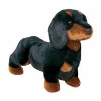 DOUGLAS SPATS BLACK & TAN DACHSHUND