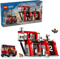 LEGO CITY FIRE STATION W/FIRE TRUCK