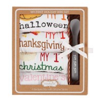MUDPIE MY 1ST HOLIDAY BIBS SET