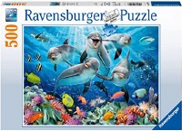 RAVENSBURGER 500pc DOLPHINS IN REEF